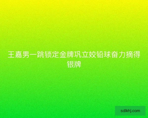 王嘉男一跳锁定金牌巩立姣铅球奋力摘得银牌